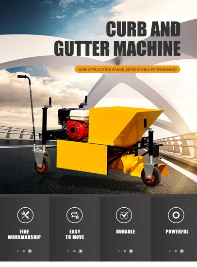 Automatic Curbing Concrete Machine High Efficiency Rain Gutter Machine